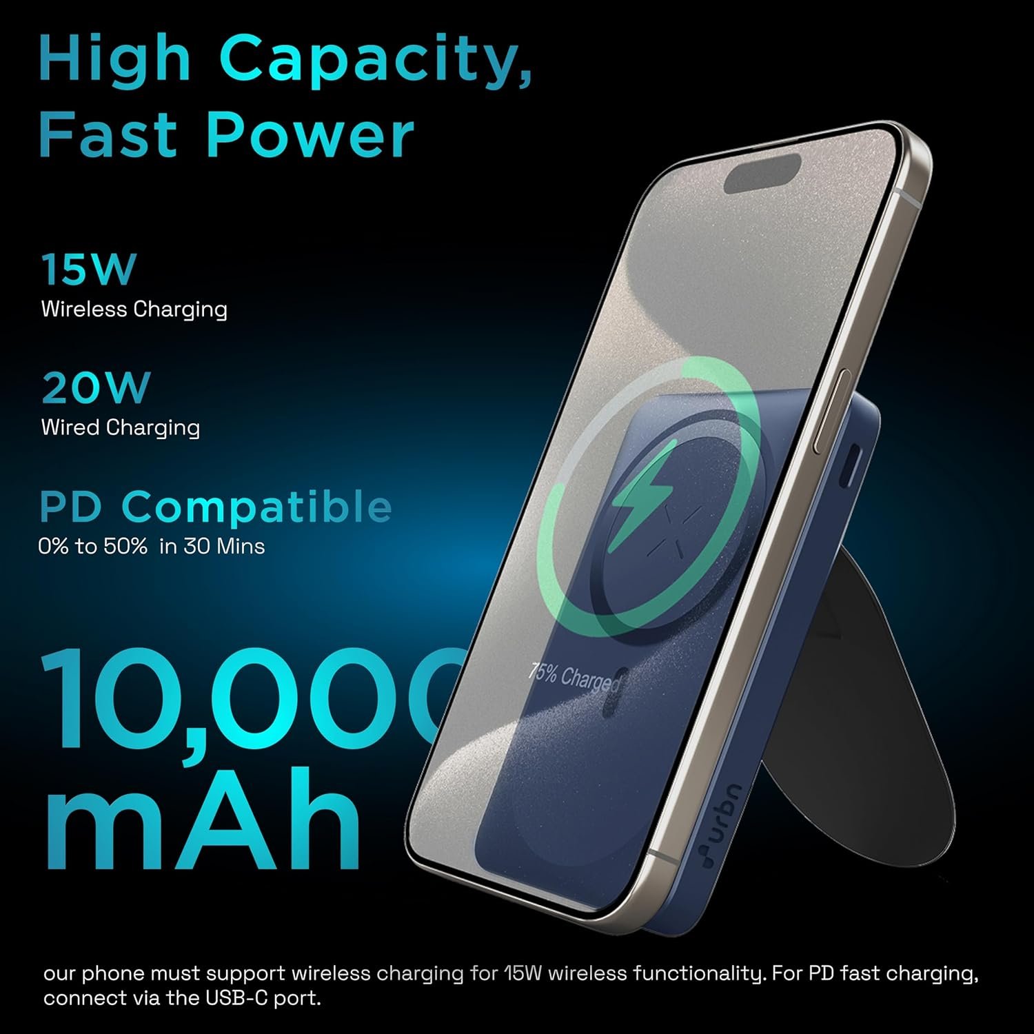 1753587768_URBN-10000Mah-Sleek-Magsafe-Power-Bank-With-Kickstand-15W-Fast-Wireless-20W-Wired-Charging-Strong-Magnetic-Hold-Dual-Input-Lightning-Triple-OutputPass-Through-Charging-Blue-USB-Type-C-Input.jpg