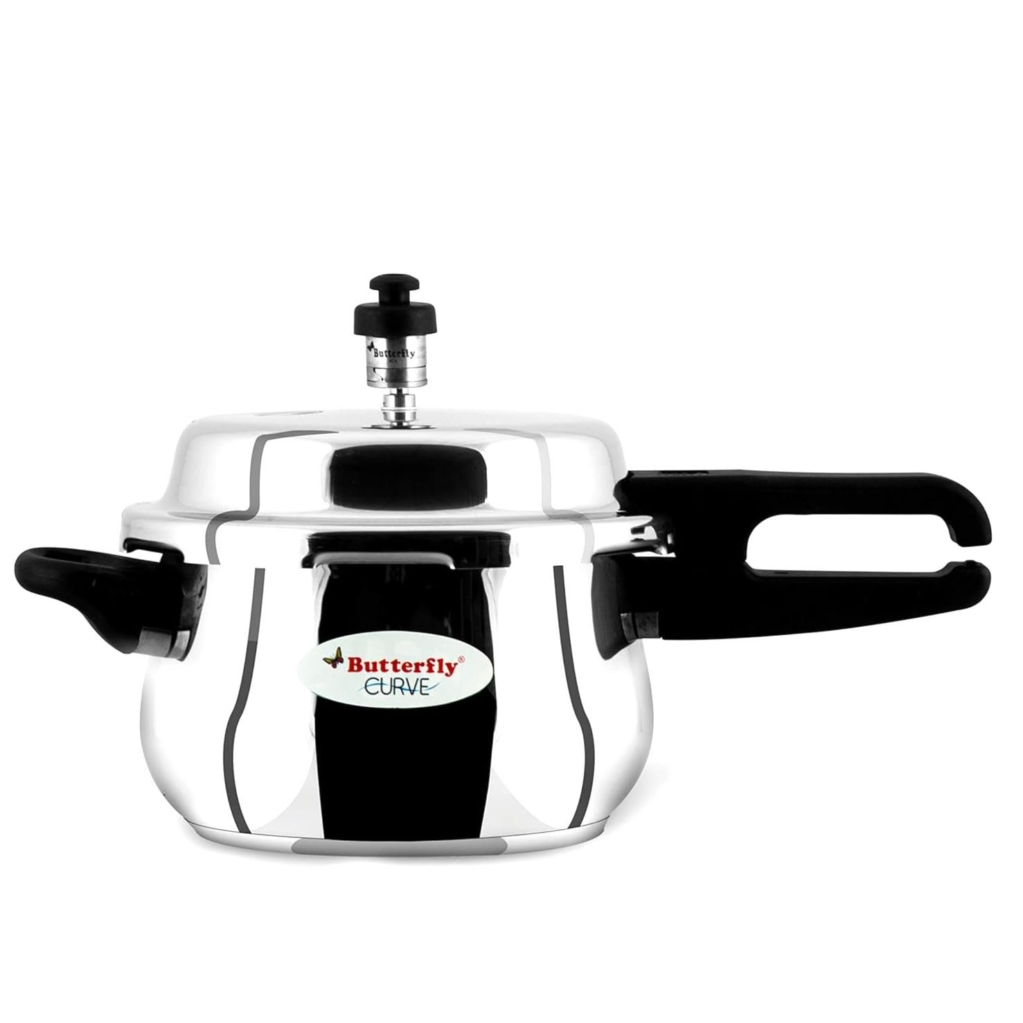 Butterfly Curve Stainless Steel Outer Lid Pressure Cooker, 3 Litre Butterfly Curve 3 Litre Pressure Cooker
