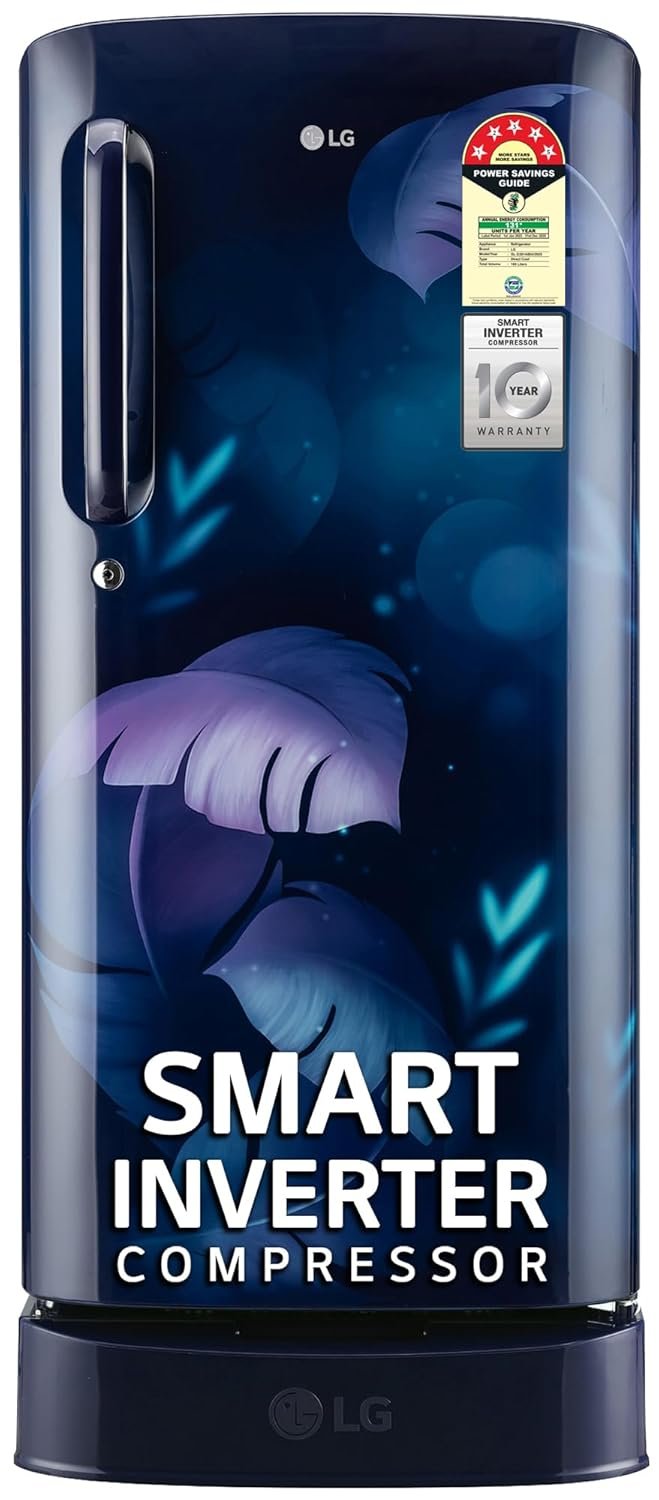 LG 185 L 5 Star Direct Cool Smart Inverter Compressor Samsung 183 L 5‑Star Single Door Refrigerator