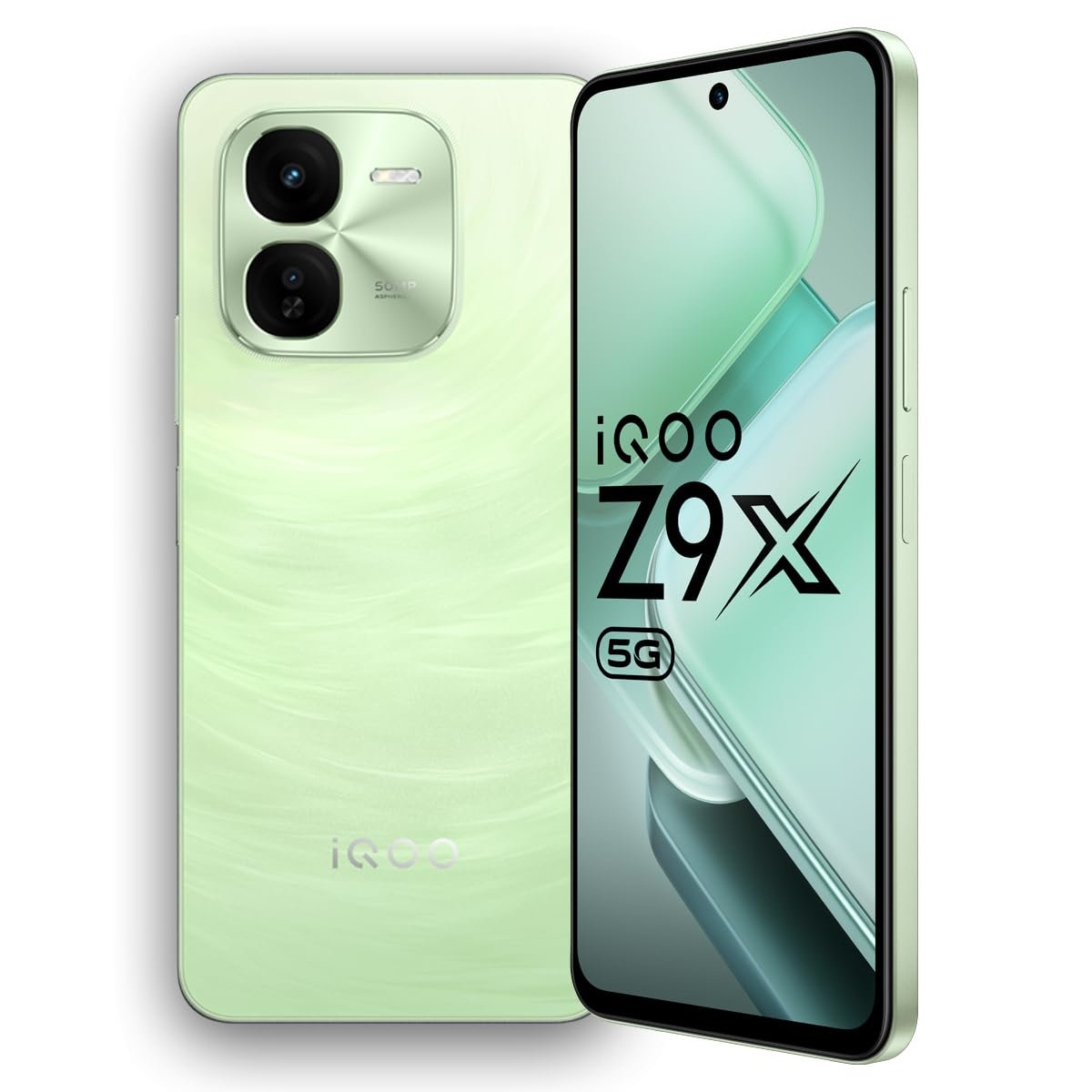 iQOO Z9x 5G (Tornado Green, 4GB RAM, 128GB Storage) | iQOO Z9s 5G (Onyx Green