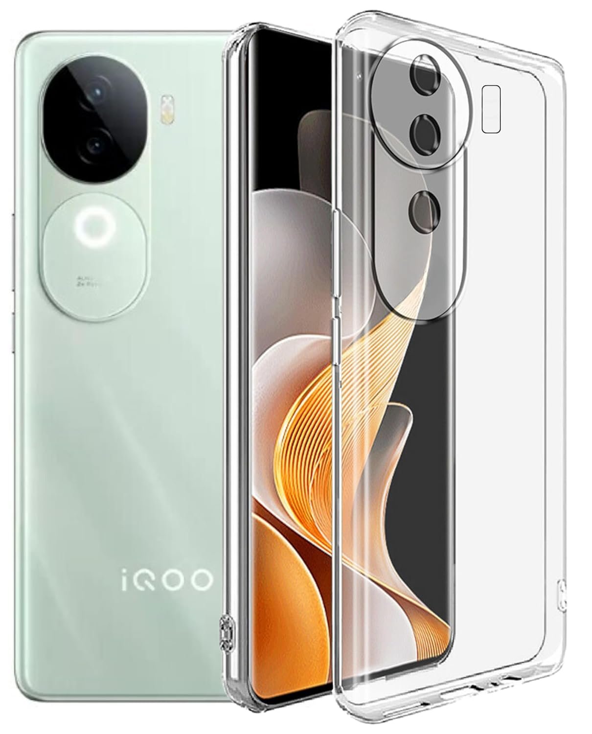 SPAZY CASE® iQOO Z9s 5G / Vivo V40e 5G Back iQOO Z9s 5G (Onyx Green