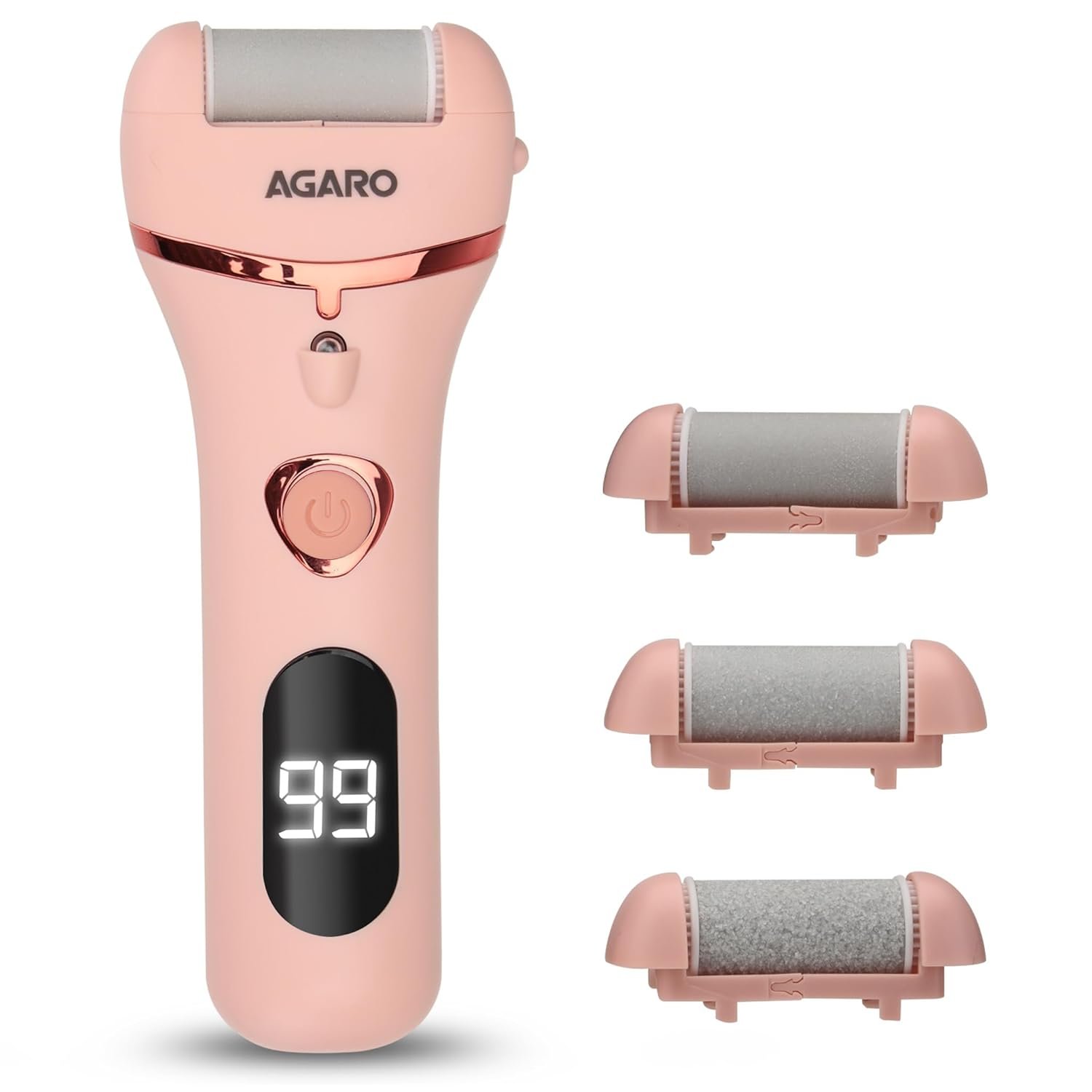 AGARO Callus Remover with 3 Interchangeable Head Rollers, Electronic Foot electronics