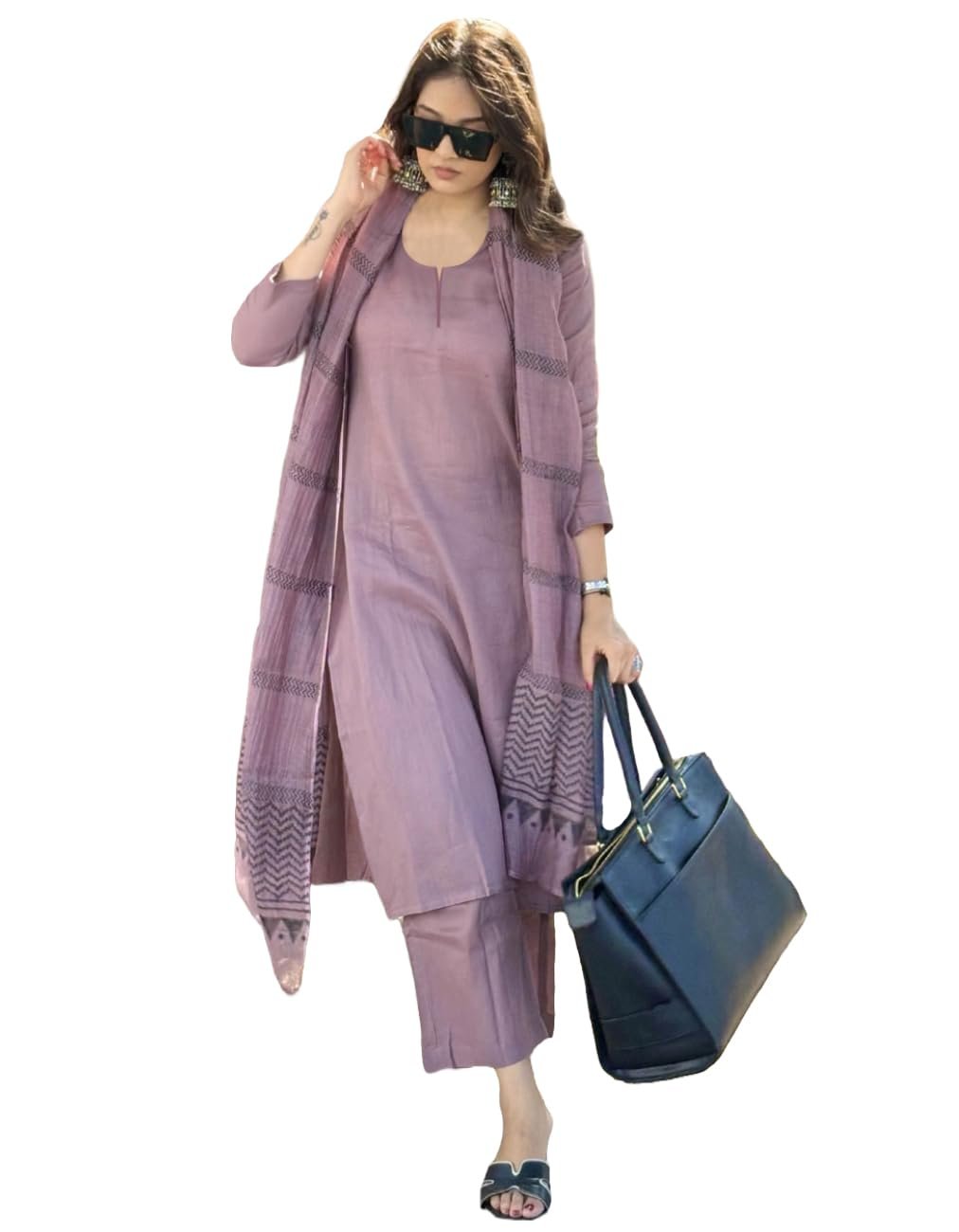 ANNI DESIGNER Women's Rayon Blend Kurta with Pant & Dupatta fashion