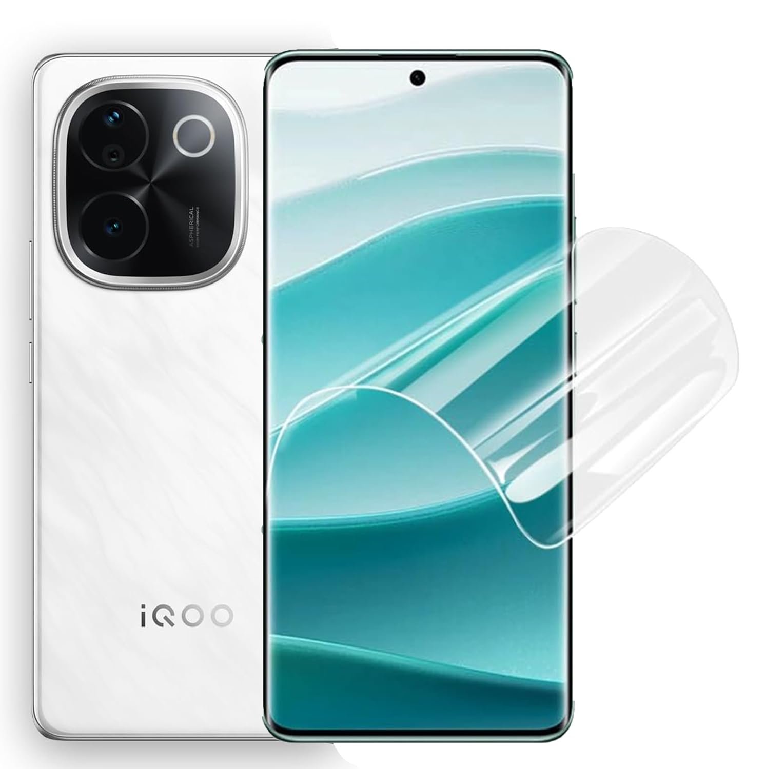 Acrylic Screen Guard Compatible For iQOO Z9S 5G /Iqoo Z9S iQOO Z9s 5G (Onyx Green