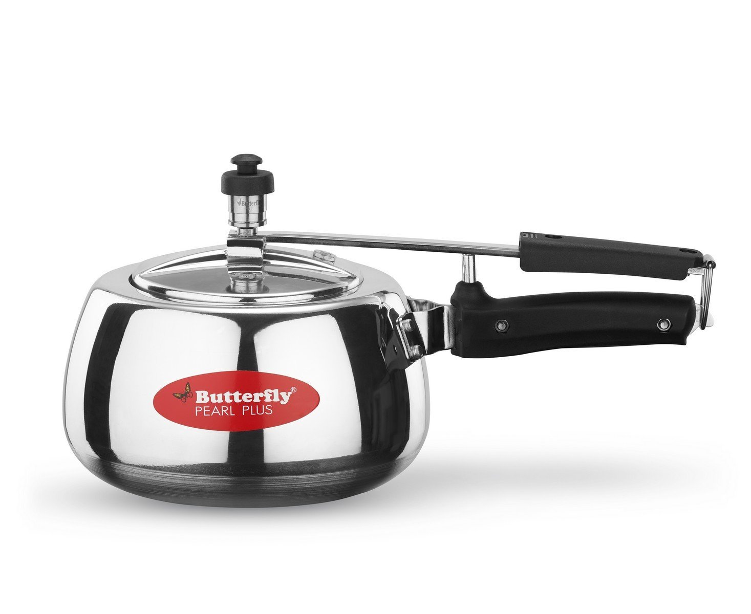 Butterfly Pearl Plus Induction Base Aluminium Inner Lid Pressure Cooker, Butterfly Curve 3 Litre Pressure Cooker