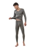 Lux Cottswool Menʼs Cotton Thermal Set