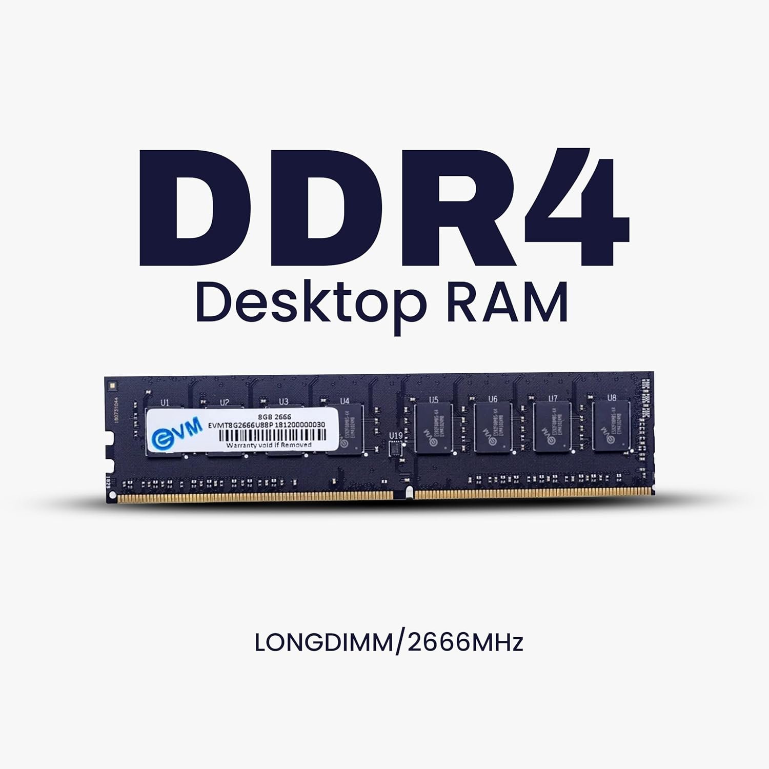 EVM 8GB DDR4 Desktop RAM 2666MHz - Update Your Desktop's 8GB RAM