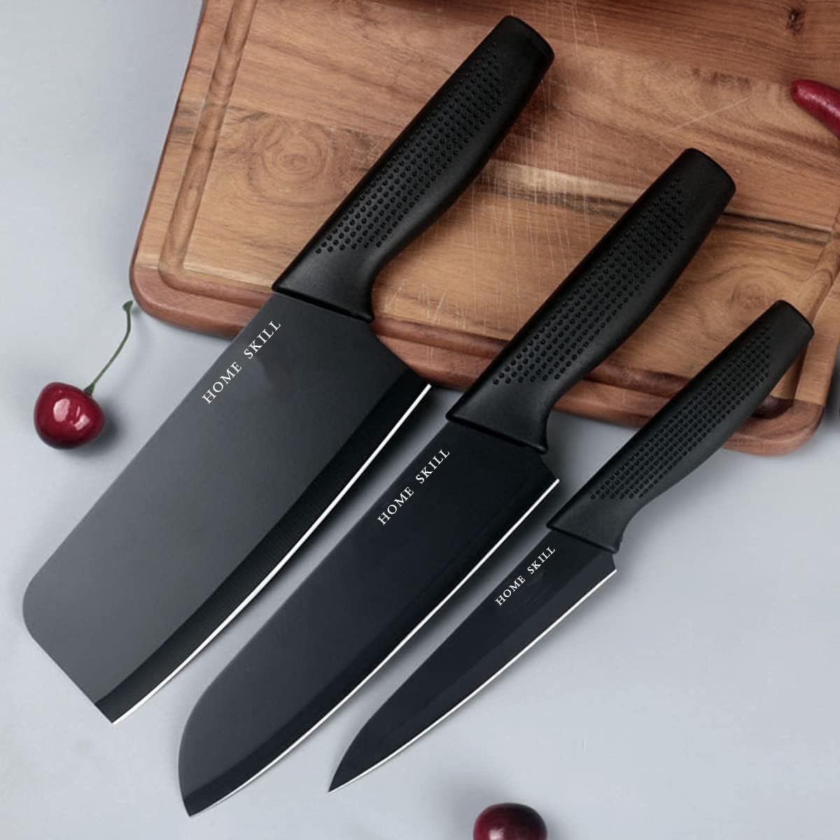 HOME SKILL®Kitchen Knife Set Stainless Steel 3 Pieces Professional Meat home kitchen