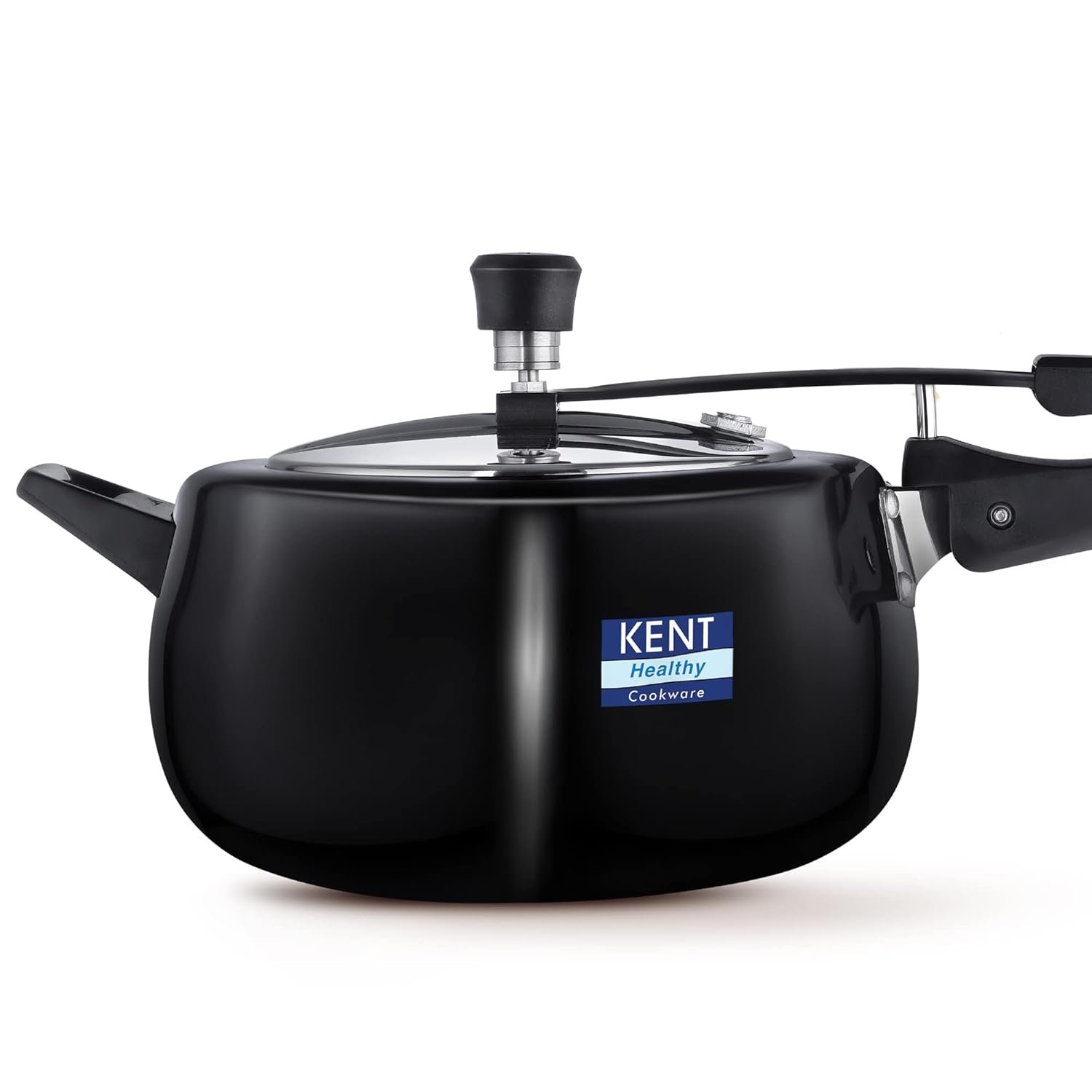 KENT Hard Anodised 5 Litre Pressure Cooker with SS Inner Butterfly Curve 3 Litre Pressure Cooker