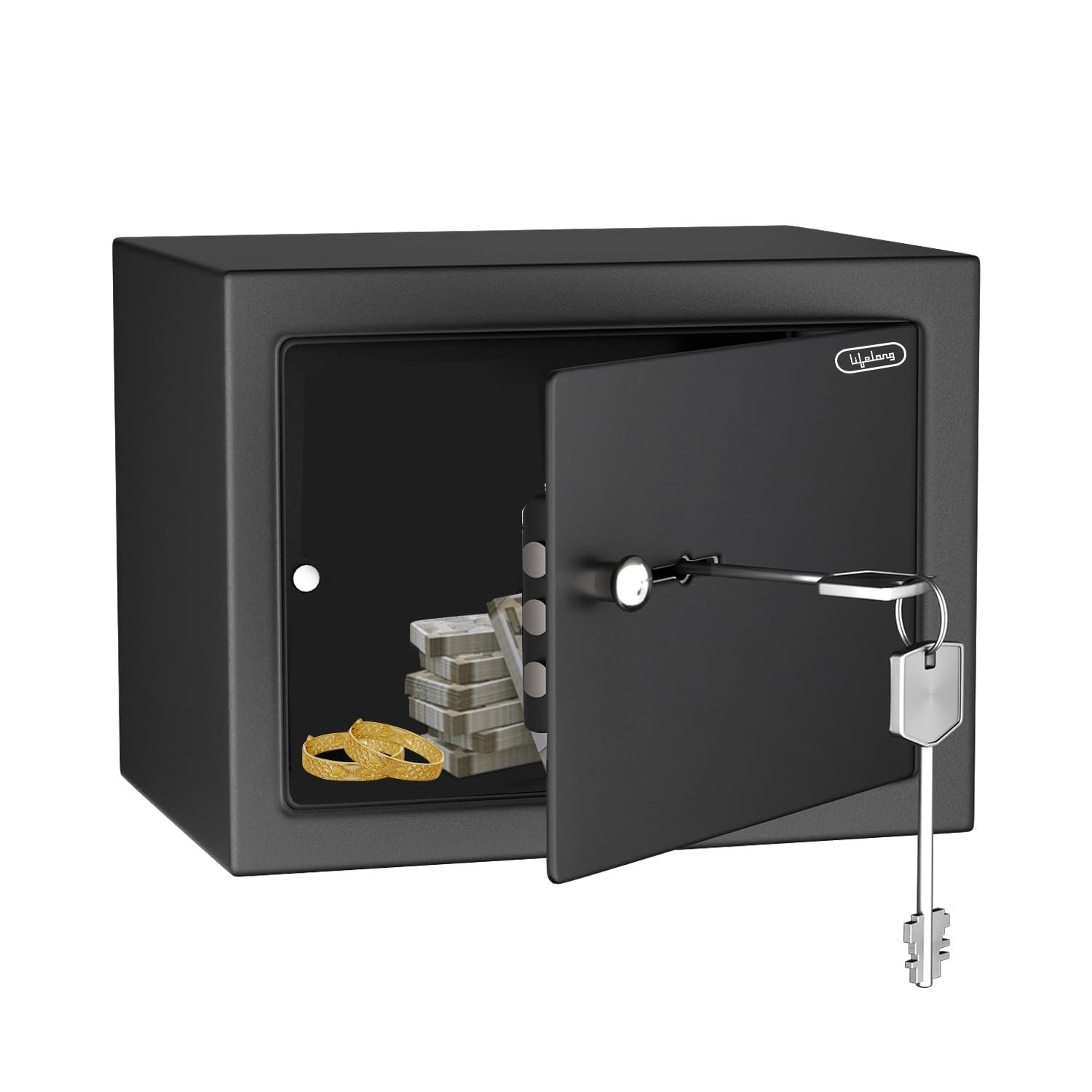 Lifelong 8.6L Home Safe Locker with Key | Security Box home appliances