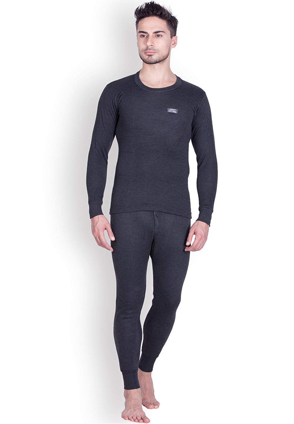 Lux Cottswool RN Black Thermal Set (Size - 105cm) Lux Cottswool Menʼs Cotton Thermal Set