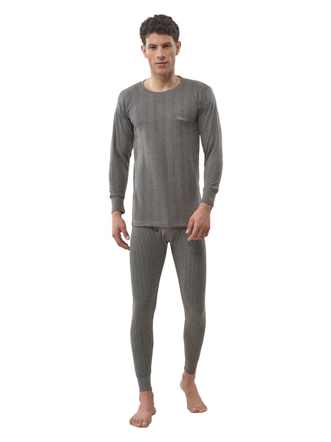 Lux Inferno Men's Crew Neck Thermal Set | Full Sleeves Lux Cottswool Menʼs Cotton Thermal Set