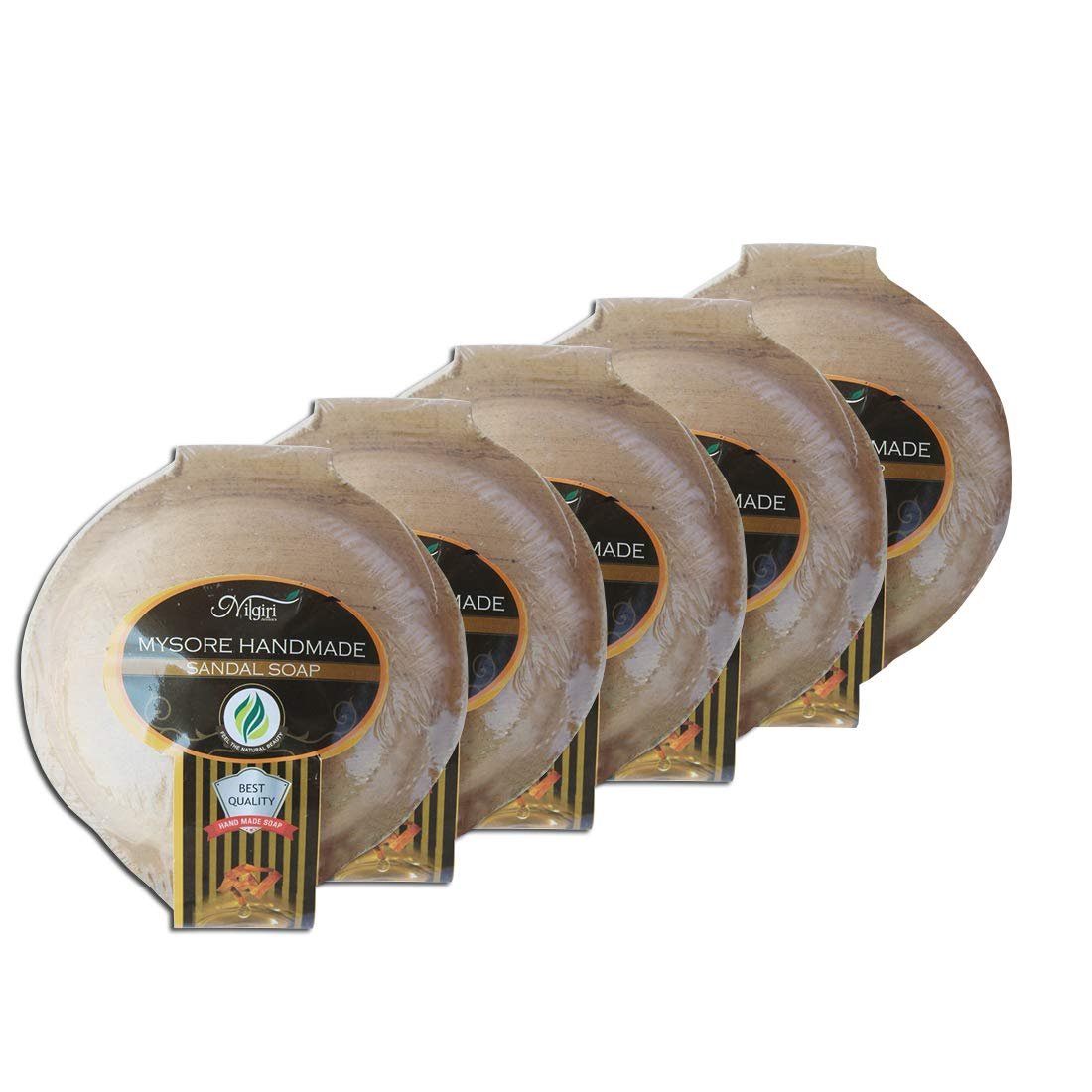 Nilgiri Aromas Mysore Handmade Sandal Soap Combo Pack 5 * Mysore Sandal Soap pack of 3 (450 g)
