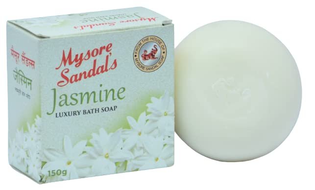URJUWANI Mysore Sandal Jasmine Luxury Bath Soap 150gm (Pack of Mysore Sandal Soap pack of 3 (450 g)