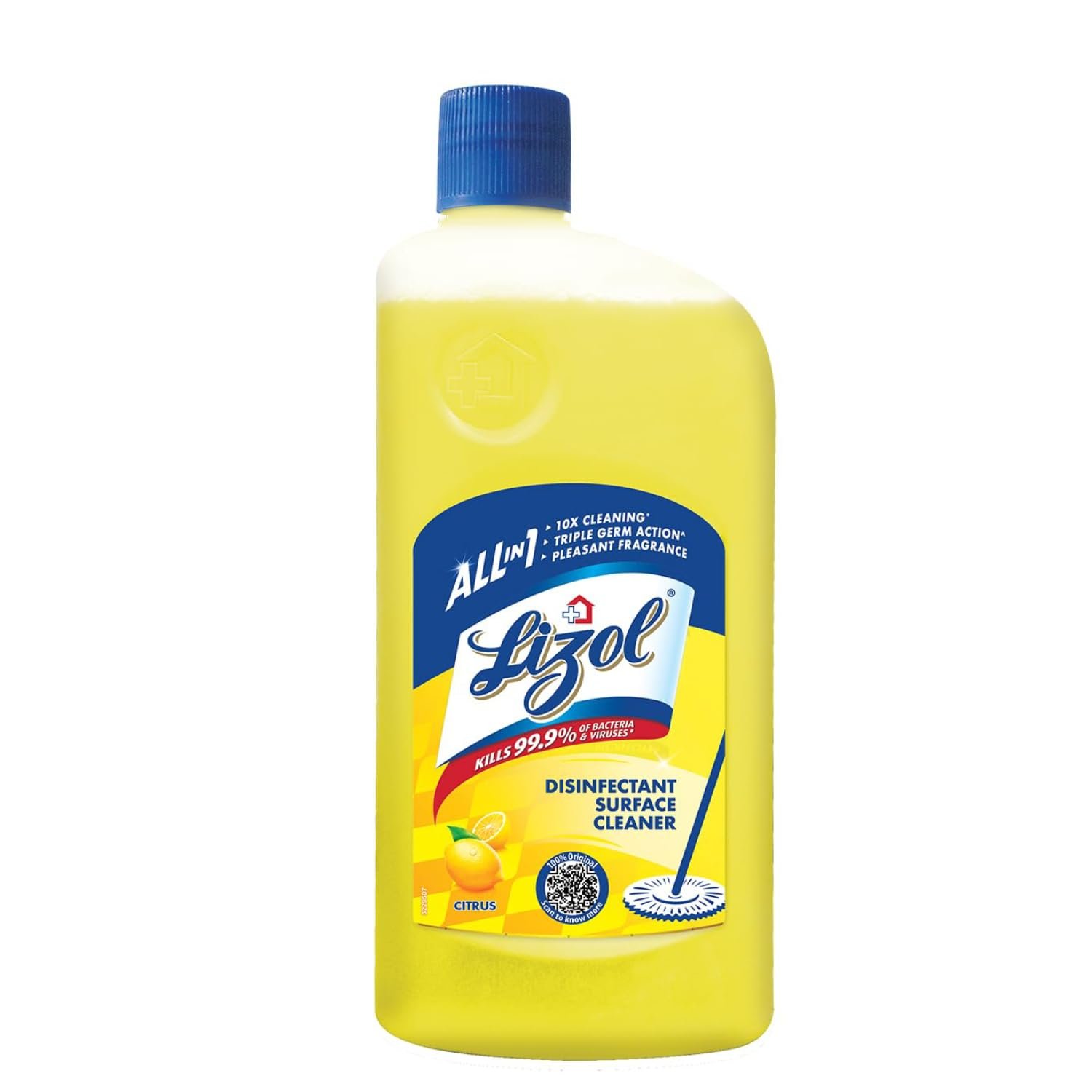 Lizol Disinfectant Surface & Floor Cleaner Liquid, Citrus - 1 grocery