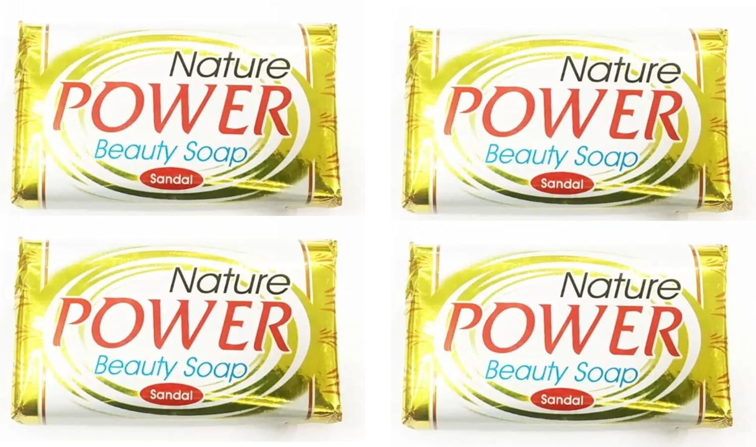 Nature Power Sandal Beauty Soaps - Pack of 4 (4 Mysore Sandal Soap pack of 3 (450 g)