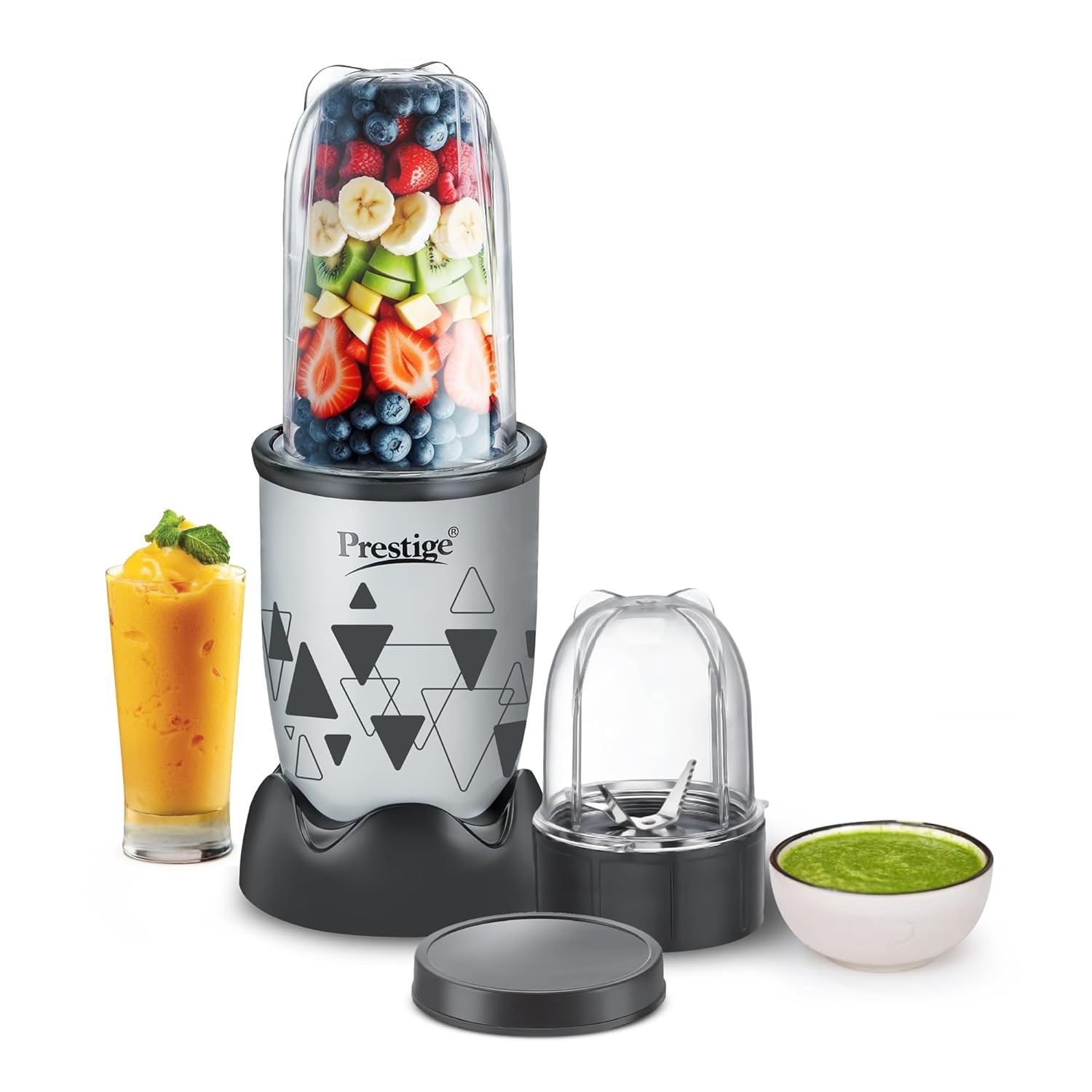 Prestige Iris Nutri-Mix 350W Mixer Grinder with 2 Multipurpose Jars|Compact home appliances