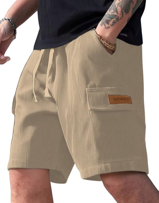 SMOWKLY Men's Cargo Shorts fashion