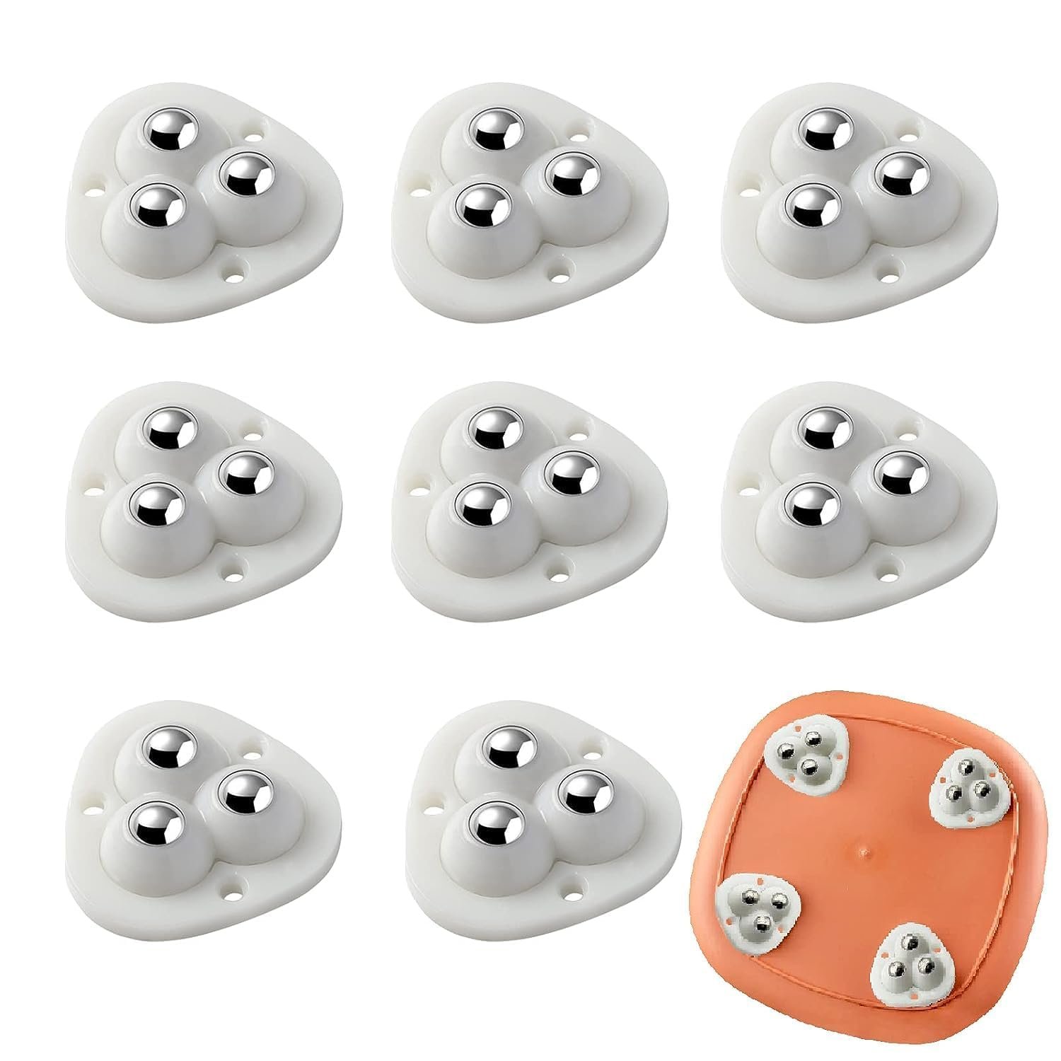 8pcs Caster Wheel Self Adhesive Caster Wheel 360° Swivel Wheels home appliances