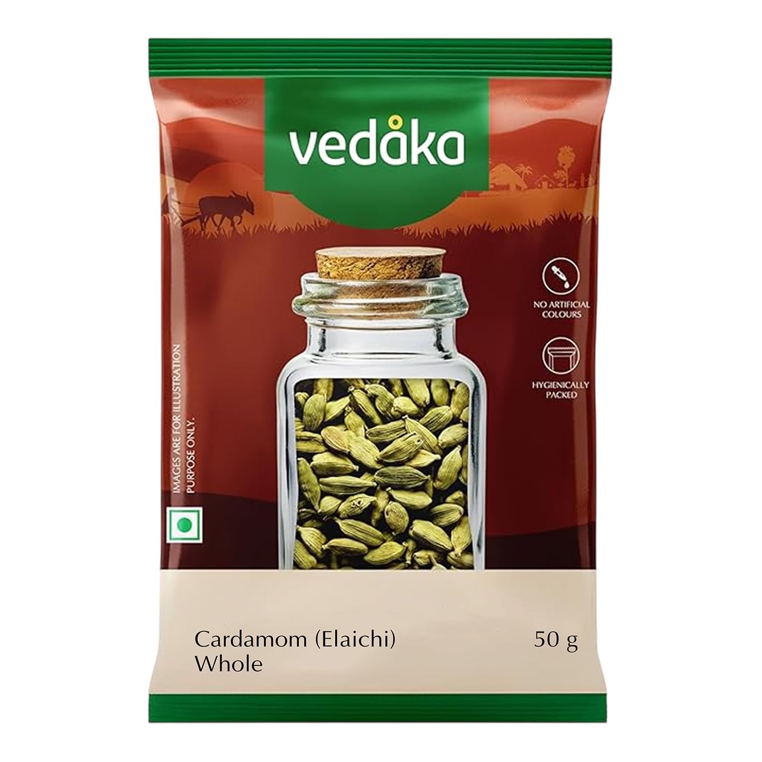 Amazon Brand - Vedaka Whole Cardamom (Elaichi), 50g grocery