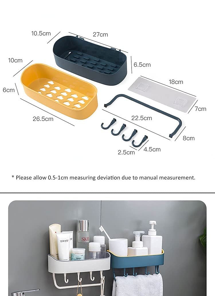 Bathroom Accessories, Adhesive Shelf, Shelves, Storage Racks, Wall Mounted Hook Home & Kitchen:
ʼwall hooks for bathroomʼ