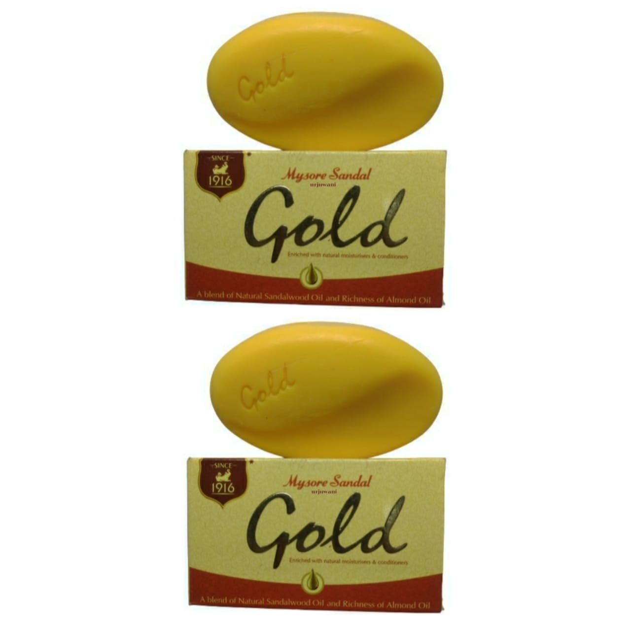 CHALING Mysore Sandal Gold Soap, 150 g (Pack of 1) Mysore Sandal Soap pack of 3 (450 g)