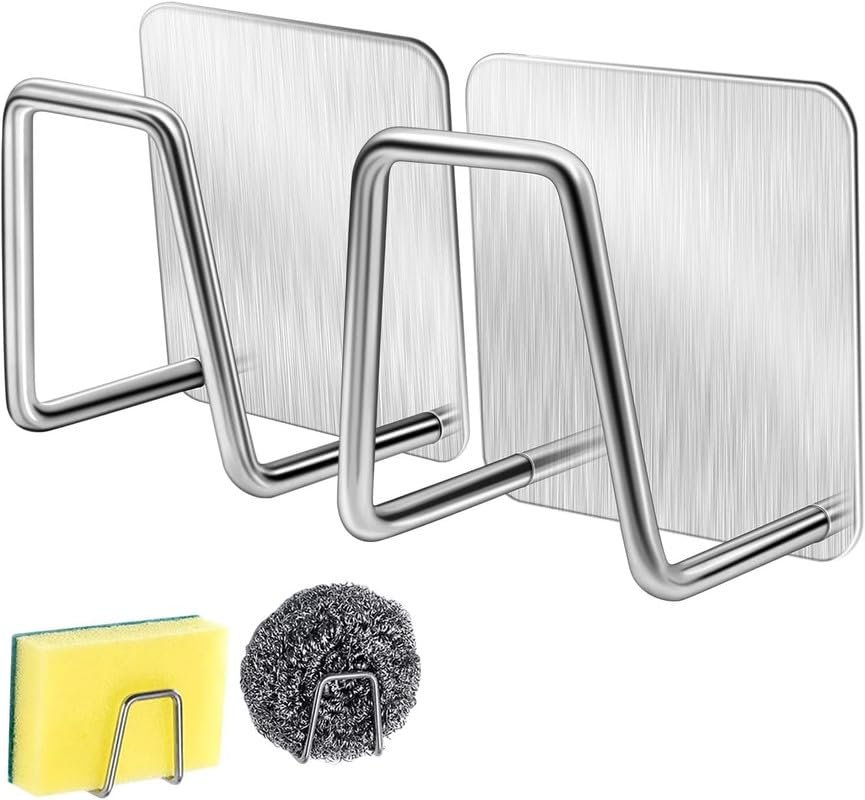 KLIVE Adhesive Hooks Heavy Duty Wall Hooks |Waterproof Stainless Steel Home & Kitchen:
ʼwall hooks for bathroomʼ