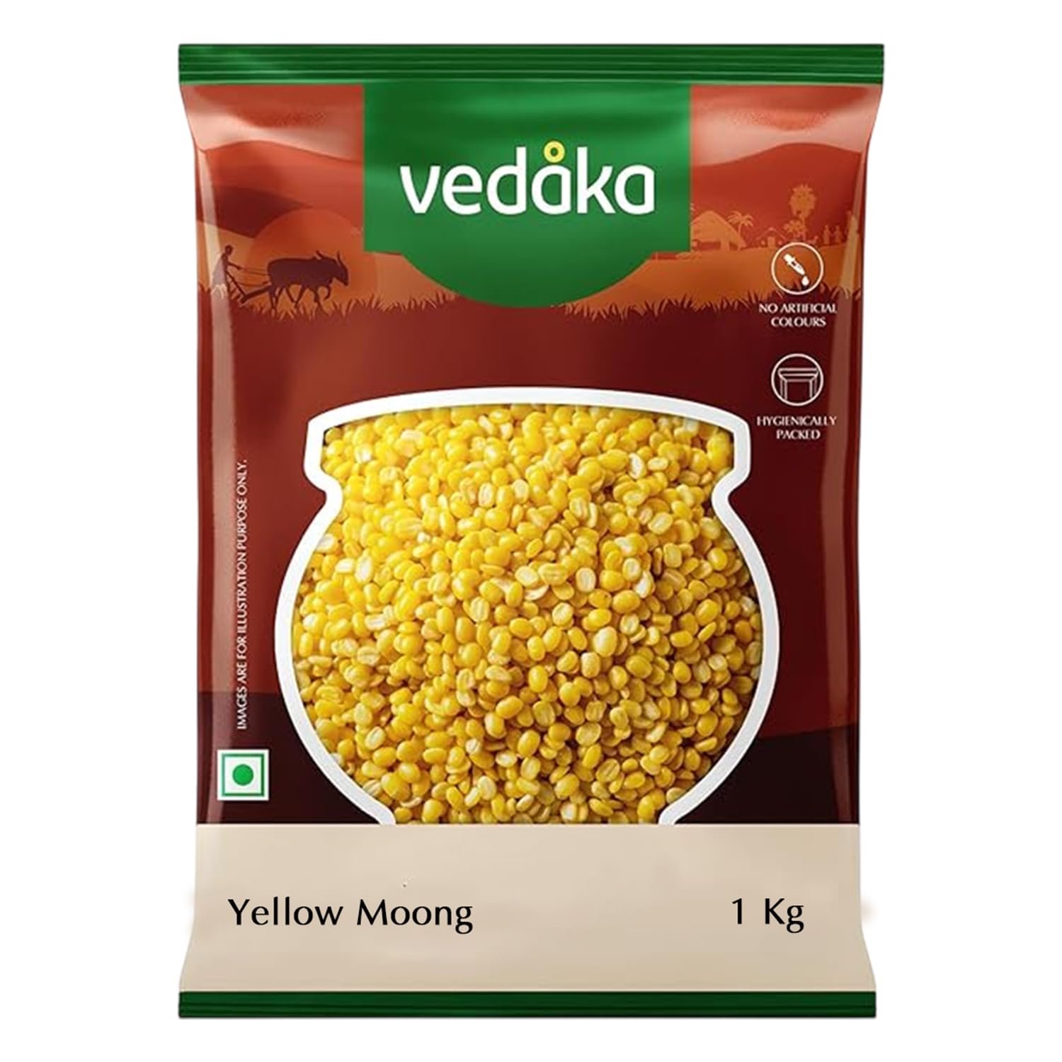 Vedaka Popular Moong Dal, 1kg grocery