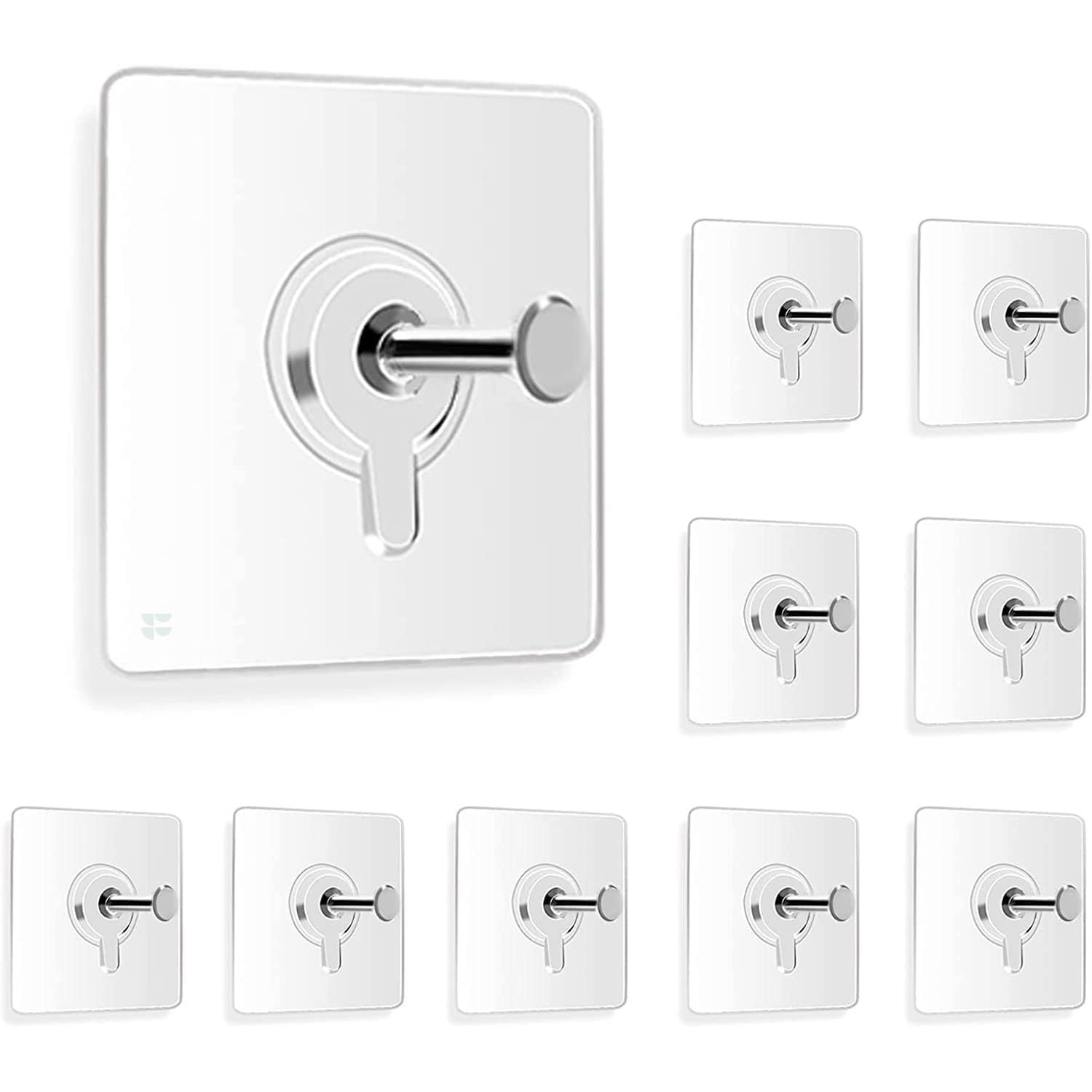 10 PCS Adhesive Wall Hook Set – Wall Hanging Decoration, Home & Kitchen:
ʼwall hooks for bathroomʼ