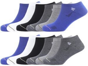 SJeware 12 Pairs Solid Cotton Ankle Socks Pack