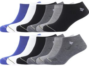 SJeware 12 Pairs Solid Cotton Ankle Socks Pack