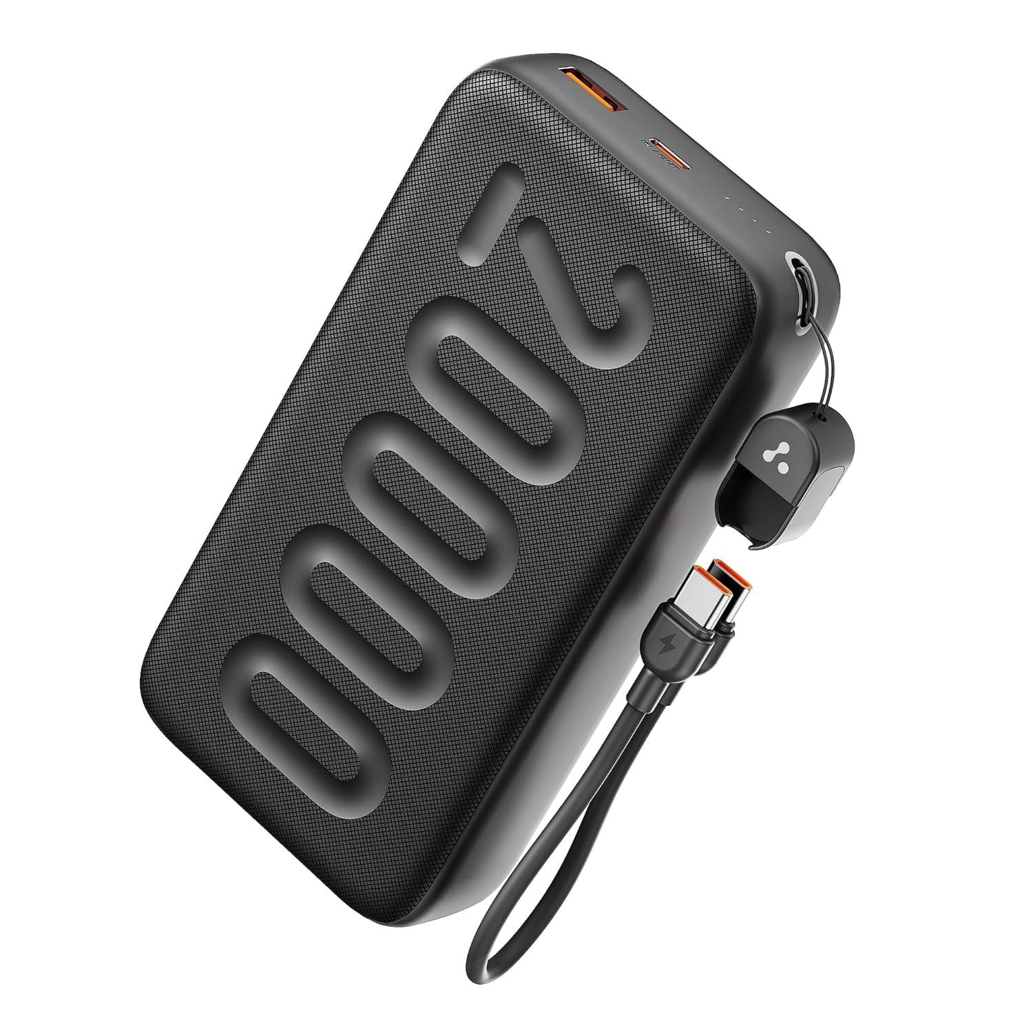 Ambrane 20000mAh Powerbank with in-Build Type C Cable, 22.5W Fast Ambrane 20000 mAh Power Bank