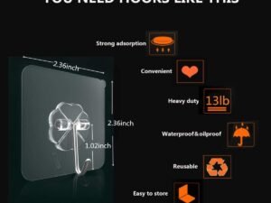 Home & Kitchen:
ʼwall hooks for bathroomʼ