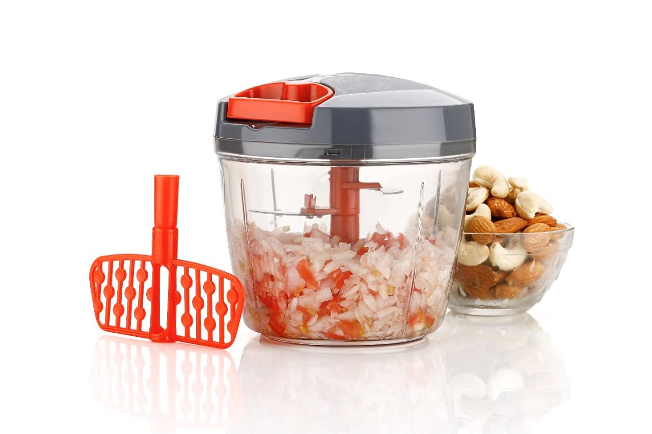 CPM Polypropylene Mini Handy and Compact Chopper with 5 Blades Pigeon Handy Mini Chopper 400 ml