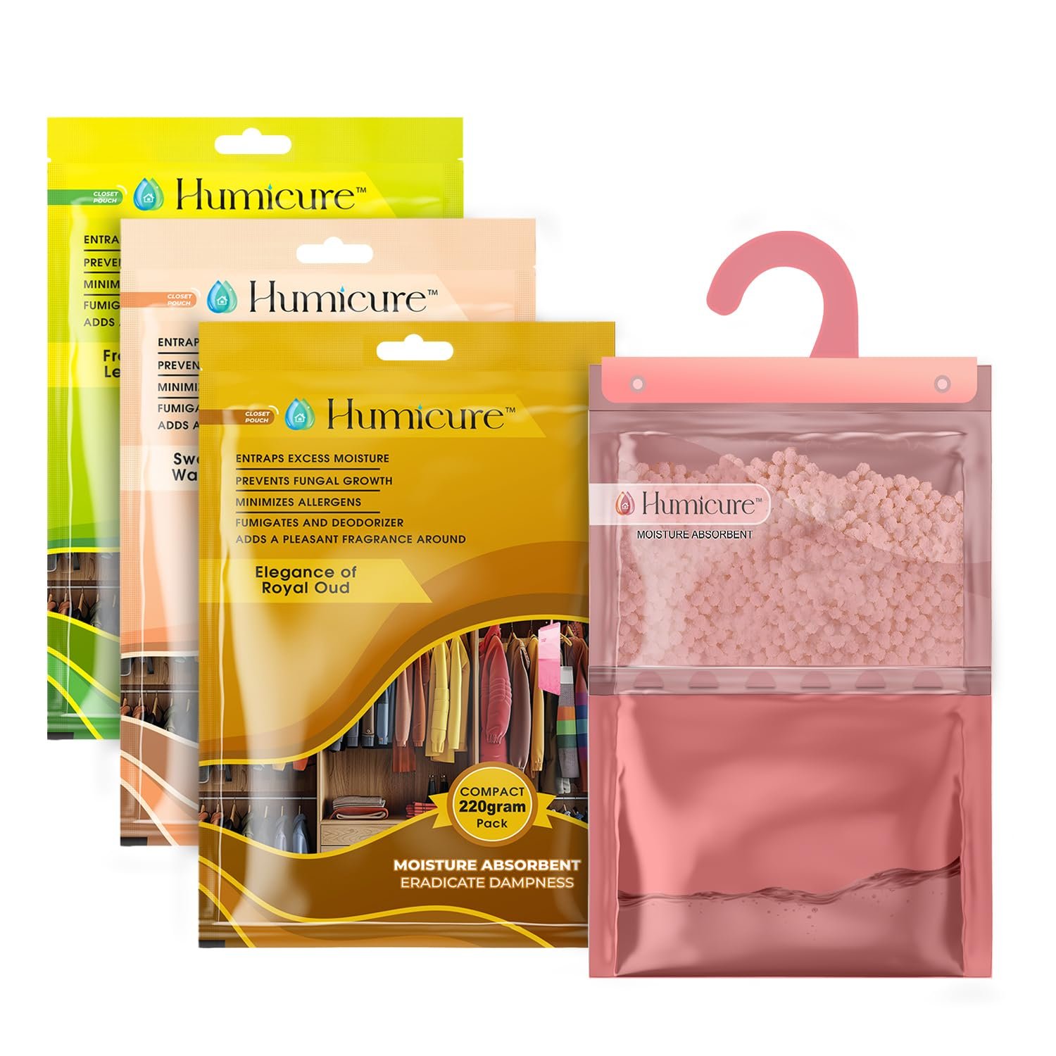 Moisture Absorber Dehumidifier | 500ml Absorption Capacity | Prevents Mold, home appliances