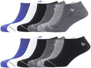 SJeware 12 Pairs Solid Cotton Ankle Socks Pack