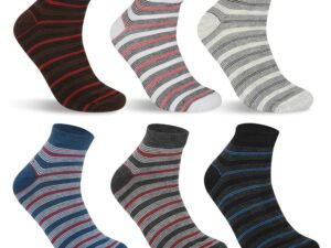 SJeware 12 Pairs Solid Cotton Ankle Socks Pack