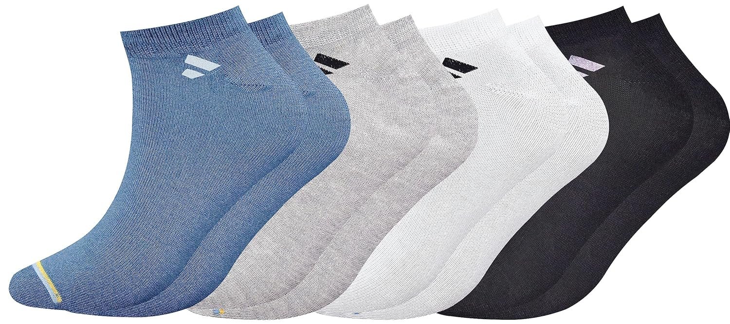 SJeware Polyester 4 Pairs Men and Women Solid Ankle Length SJeware 12 Pairs Solid Cotton Ankle Socks Pack