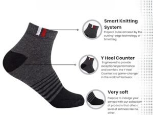 SJeware 12 Pairs Solid Cotton Ankle Socks Pack