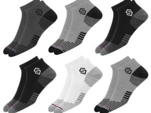 SJeware 12 Pairs Solid Cotton Ankle Socks Pack