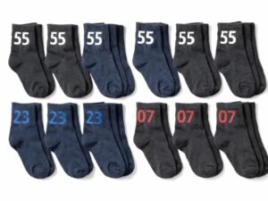 SJeware 12 Pairs Solid Cotton Ankle Socks Pack