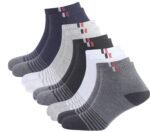 SJeware 12 Pairs Solid Cotton Ankle Socks Pack