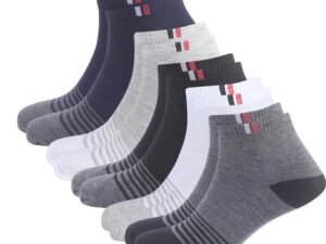 SJeware 12 Pairs Solid Cotton Ankle Socks Pack
