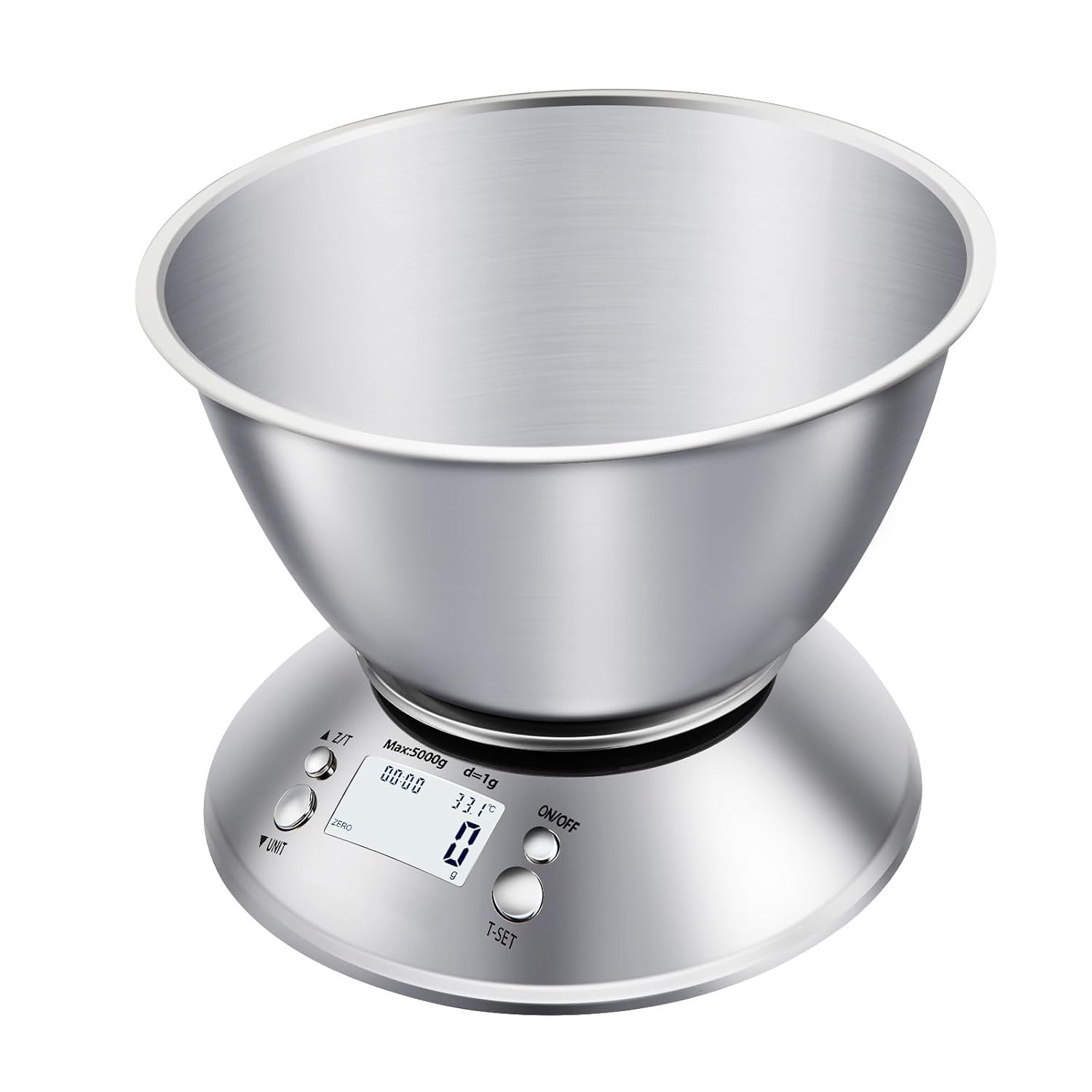 4-in-1 Digital Kitchen Scale with Bowl – 1g Precision, Timer, home appliances