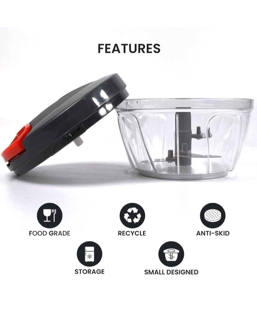 450 ML Mini Handy Chopper With 3 Blades for Kitchen Pigeon Handy Mini Chopper 400 ml