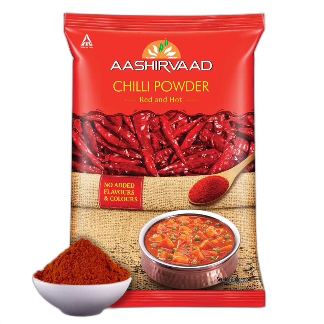 Aashirvaad Chilli Powder, 100g Pack, Red Hot Chilli Powder with grocery