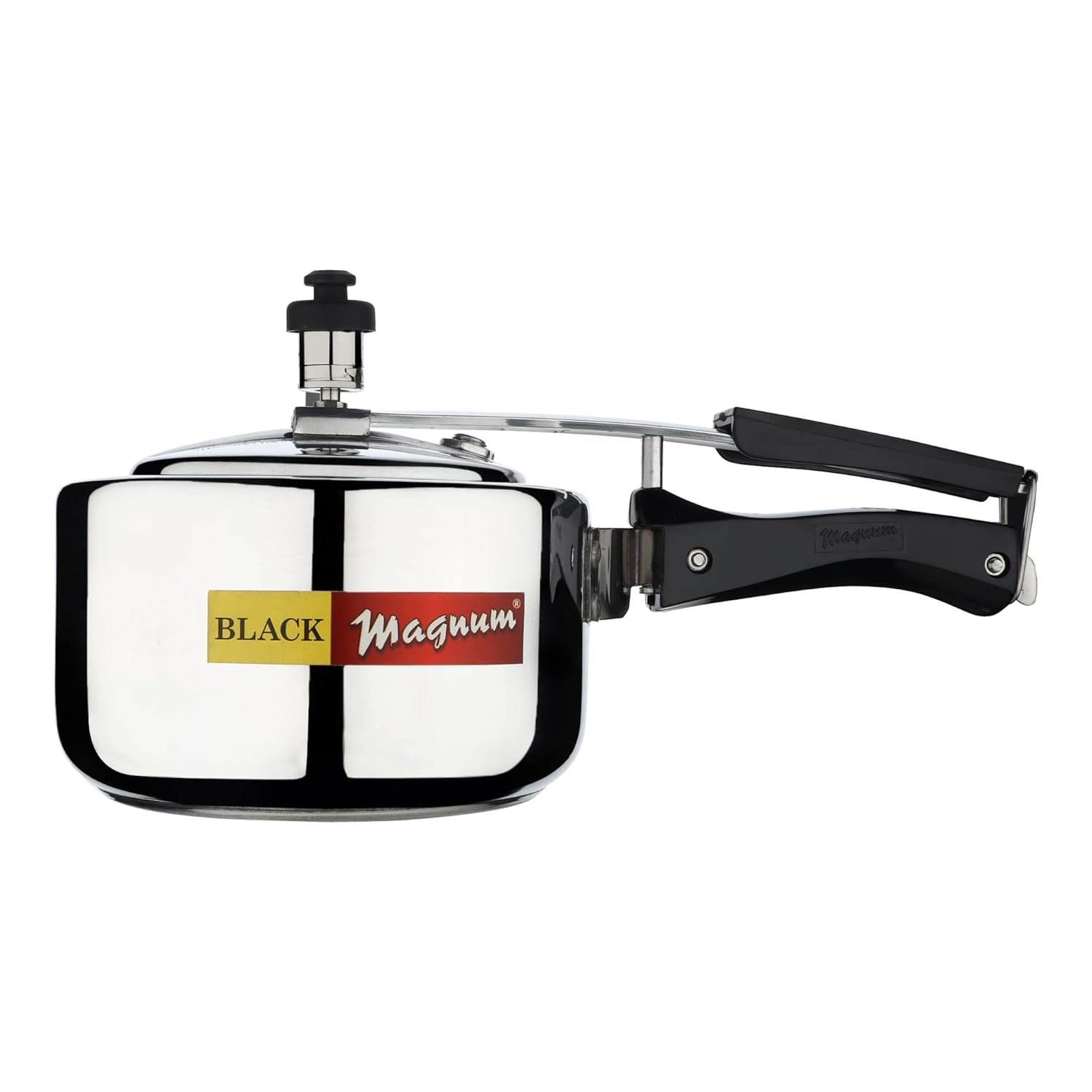 Black Magnum Basics WIBPC-3 Aluminium Induction Compatible Inner Lid Pressure Butterfly Curve 3 Litre Pressure Cooker