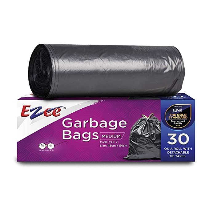 Ezee Live Life Ezee Way Garbage Bags for Dustbin/Trash Bag|30 ʼgarbage bags medium 30 pcsʼ