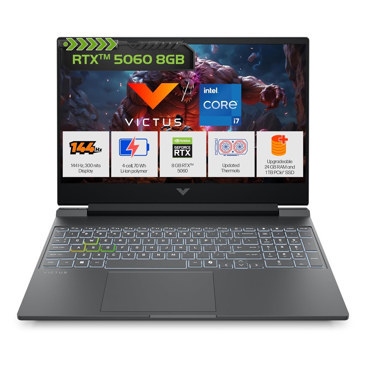 HP Victus, 13th Gen Intel Core i7-13620H, 8GB RTX 5060, HP Victus 12th Gen i5‑12450H RTX 2050 gaming laptop
