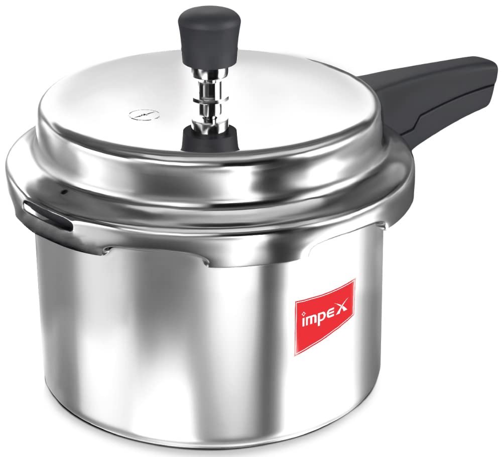 Impex 3 Litre Pressure cooker Induction base with Outer Lid, Butterfly Curve 3 Litre Pressure Cooker
